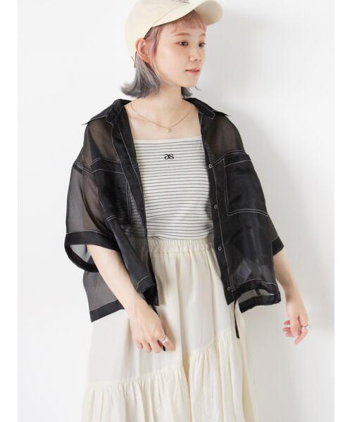 ehka sopo（エヘカソポ）の「◎カップ付キャミソール（キャミソール・レディース・ベージュ/オフホワイト/キナリ/ブラック・F）」の7枚目の写真