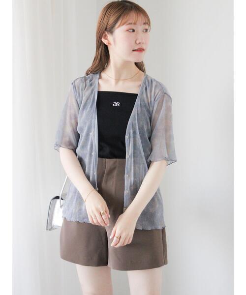 ehka sopo（エヘカソポ）の「◎カップ付キャミソール（キャミソール・レディース・ベージュ/オフホワイト/キナリ/ブラック・F）」の21枚目の写真