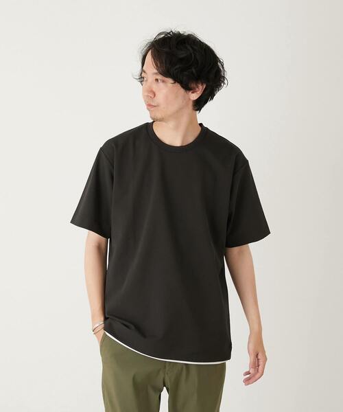 PARFECTEX強撚カノコフェイクレイヤードTシャツ（Tシャツ/カットソー）｜MEN'S MELROSE（メンズメルローズ）
