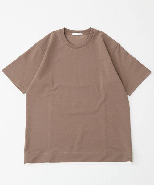 MEN'S MELROSE(メンズメルローズ)の「PARFECTEX強撚カノコフェイクレイヤードTシャツ(Tシャツ/カットソー・メンズ・ネイビー/チャコールグレー/ベージュ・4/2/3)」の10枚目の写真