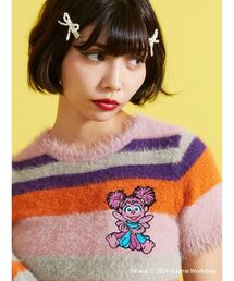 jouetie | 【セサミストリート】マルチボーダーアームウォーマーフェザータッチニット(ニット/セーター)