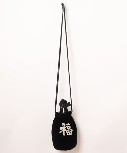 HOUSTON（ヒューストン）の「HOUSTON / VELVETEEN EFFECT BAG（TIGER /MAP） / 6874 / 6875（ショルダーバッグ・レディース・ブラック/ネイビー/マルーン/ブルー系その他/ブラック系その他/ミント・ONESIZE）」の7枚目の写真
