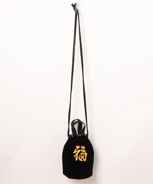 HOUSTON（ヒューストン）の「HOUSTON / VELVETEEN EFFECT BAG（TIGER /MAP） / 6874 / 6875（ショルダーバッグ・レディース・ブラック/ネイビー/マルーン/ブルー系その他/ブラック系その他/ミント・ONESIZE）」の8枚目の写真