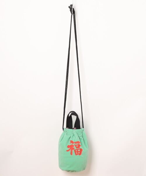 HOUSTON（ヒューストン）の「HOUSTON / VELVETEEN EFFECT BAG（TIGER /MAP） / 6874 / 6875（ショルダーバッグ・レディース・ブラック/ネイビー/マルーン/ブルー系その他/ブラック系その他/ミント・ONESIZE）」の9枚目の写真