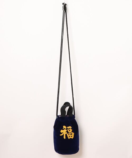 HOUSTON（ヒューストン）の「HOUSTON / VELVETEEN EFFECT BAG（TIGER /MAP） / 6874 / 6875（ショルダーバッグ・レディース・ブラック/ネイビー/マルーン/ブルー系その他/ブラック系その他/ミント・ONESIZE）」の10枚目の写真
