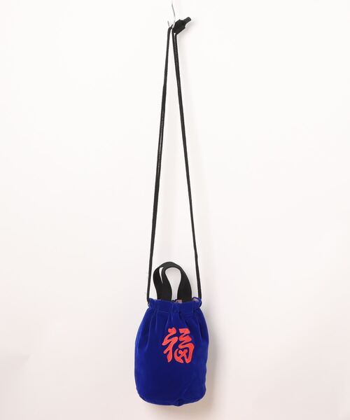 HOUSTON（ヒューストン）の「HOUSTON / VELVETEEN EFFECT BAG（TIGER /MAP） / 6874 / 6875（ショルダーバッグ・レディース・ブラック/ネイビー/マルーン/ブルー系その他/ブラック系その他/ミント・ONESIZE）」の11枚目の写真