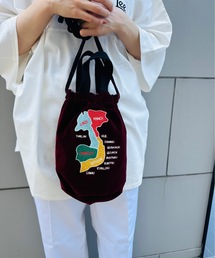 IO（イオ）（イオ）の「HOUSTON / VELVETEEN EFFECT BAG（TIGER /MAP） / 6874 / 6875（ショルダーバッグ）」