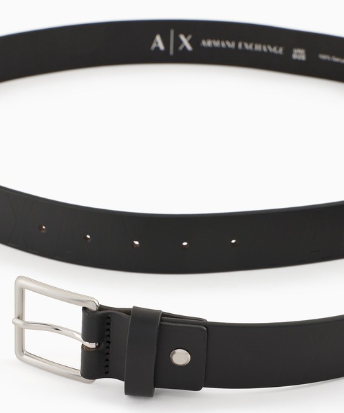 【極美品】アルマーニエクスチェンジ ベルト レザー ブラック ロゴ 21721700.jpg