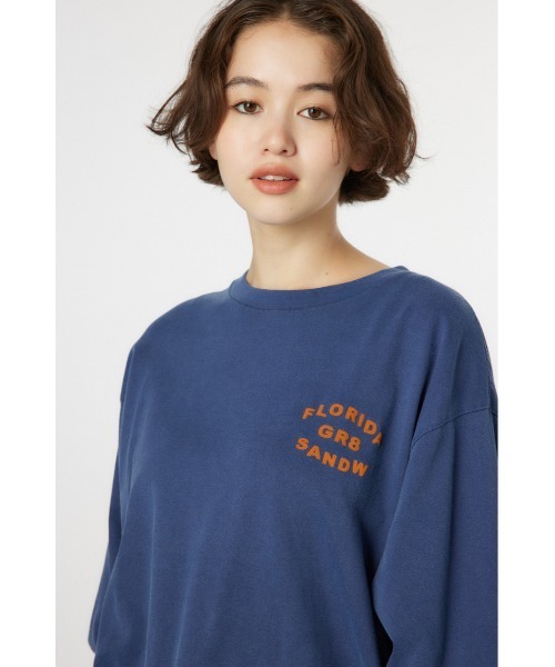 RODEO CROWNS WIDE BOWL(ロデオクラウンズワイドボウル)の「GOOD OLDアソートL/S Tシャツ(Tシャツ/カットソー・レディース・イエロー/ピンク/オフホワイト/ネイビー・FREE)」の6枚目の写真