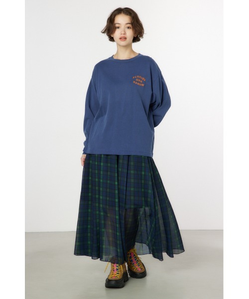 RODEO CROWNS WIDE BOWL(ロデオクラウンズワイドボウル)の「GOOD OLDアソートL/S Tシャツ(Tシャツ/カットソー・レディース・イエロー/ピンク/オフホワイト/ネイビー・FREE)」の8枚目の写真