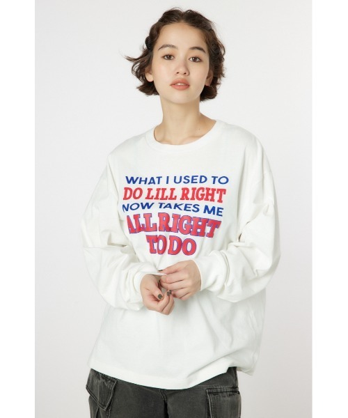 RODEO CROWNS WIDE BOWL(ロデオクラウンズワイドボウル)の「GOOD OLDアソートL/S Tシャツ(Tシャツ/カットソー・レディース・イエロー/ピンク/オフホワイト/ネイビー・FREE)」の12枚目の写真