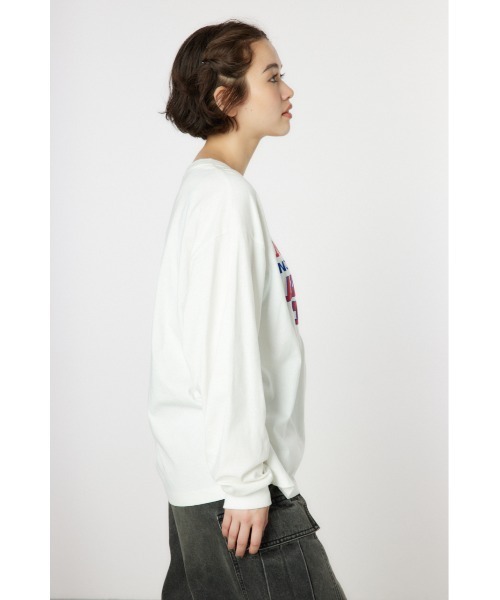 RODEO CROWNS WIDE BOWL(ロデオクラウンズワイドボウル)の「GOOD OLDアソートL/S Tシャツ(Tシャツ/カットソー・レディース・イエロー/ピンク/オフホワイト/ネイビー・FREE)」の13枚目の写真