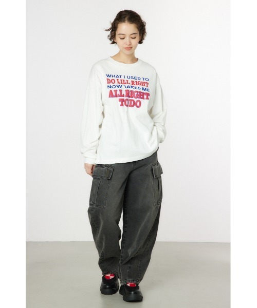 RODEO CROWNS WIDE BOWL(ロデオクラウンズワイドボウル)の「GOOD OLDアソートL/S Tシャツ(Tシャツ/カットソー・レディース・イエロー/ピンク/オフホワイト/ネイビー・FREE)」の15枚目の写真