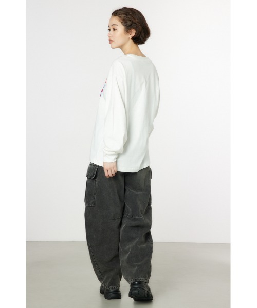 RODEO CROWNS WIDE BOWL(ロデオクラウンズワイドボウル)の「GOOD OLDアソートL/S Tシャツ(Tシャツ/カットソー・レディース・イエロー/ピンク/オフホワイト/ネイビー・FREE)」の16枚目の写真