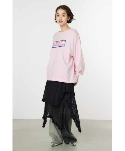 RODEO CROWNS WIDE BOWL(ロデオクラウンズワイドボウル)の「GOOD OLDアソートL/S Tシャツ(Tシャツ/カットソー・レディース・イエロー/ピンク/オフホワイト/ネイビー・FREE)」の21枚目の写真