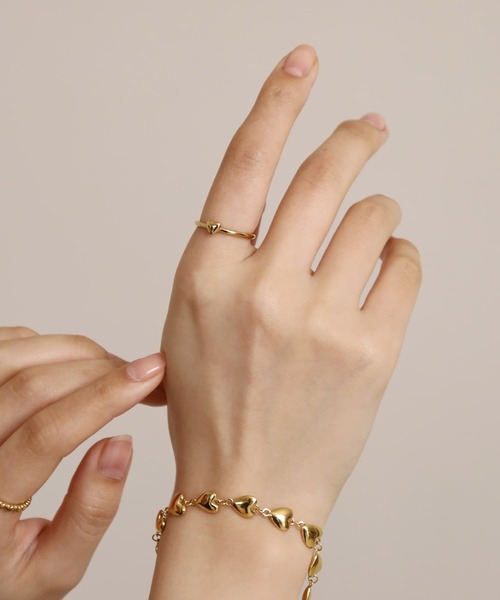 LHME（エルエイチエムイー）の「【WEB限定】“Moment”プチハートリング/サージカルステンレス（金属アレルギー対応）【LHME / エルエイチエムイー】（リング・レディース・ゴールド/シルバー・2号/3号/13号/11号）」の21枚目の写真