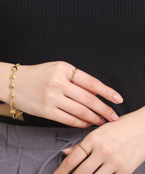 LHME（エルエイチエムイー）の「【WEB限定】“Moment”プチハートリング/サージカルステンレス（金属アレルギー対応）【LHME / エルエイチエムイー】（リング・レディース・ゴールド/シルバー・2号/3号/13号/11号）」の22枚目の写真