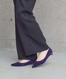 Mode et Jacomo | コンビファー付きフラットパンプス(パンプス)