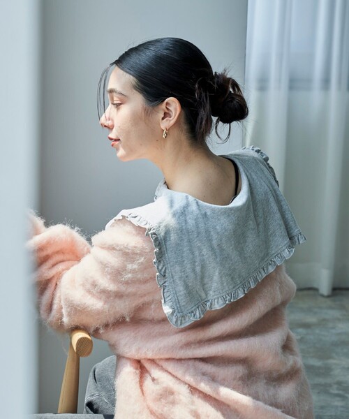 FREAK'S STORE（フリークスストア）の「フリル丸襟 ロンT/丸襟カットソー（Tシャツ/カットソー・レディース・オフホワイト/グレー/サックスブルー/その他15・ﾌﾘ-）」の10枚目の写真