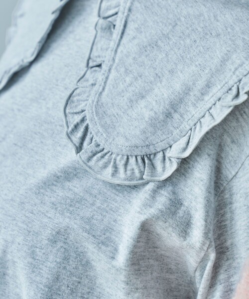 FREAK'S STORE（フリークスストア）の「フリル丸襟 ロンT/丸襟カットソー（Tシャツ/カットソー・レディース・オフホワイト/グレー/サックスブルー/その他15・ﾌﾘ-）」の11枚目の写真