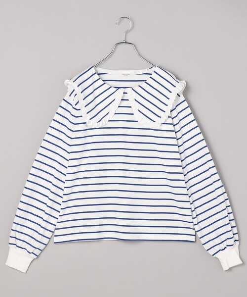 FREAK'S STORE（フリークスストア）の「フリル丸襟 ロンT/丸襟カットソー（Tシャツ/カットソー・レディース・オフホワイト/グレー/サックスブルー/その他15・ﾌﾘ-）」の19枚目の写真