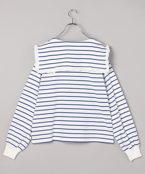 FREAK'S STORE（フリークスストア）の「フリル丸襟 ロンT/丸襟カットソー（Tシャツ/カットソー・レディース・オフホワイト/グレー/サックスブルー/その他15・ﾌﾘ-）」の20枚目の写真