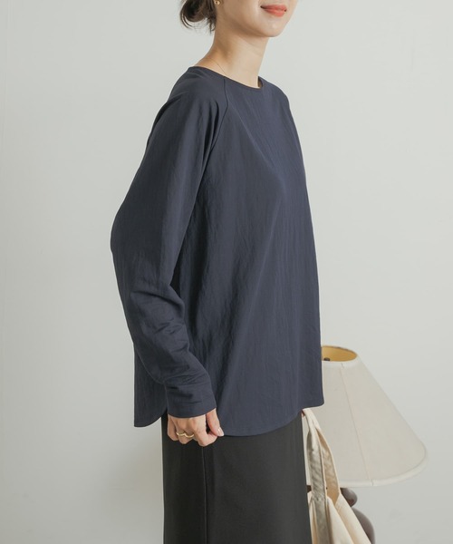 URBAN RESEARCH DOORS（アーバンリサーチドアーズ）の「ラグランロングスリーブTシャツ（Tシャツ/カットソー・レディース・グレー/ネイビー/ベージュ・MEDIUM）」の18枚目の写真