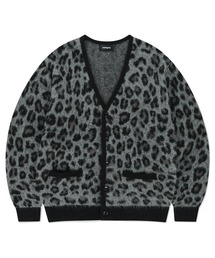 『mahagrid/マハグリッド』 LEOPARD HAIRY KNIT CARDIGAN/レオパード ヘアリーニット カーディガン