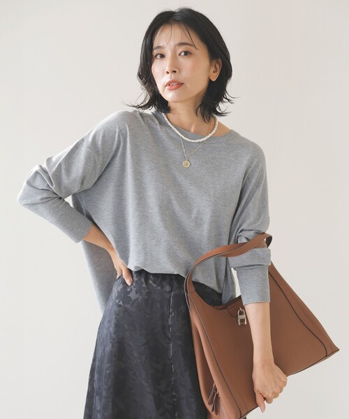 【セール】【洗える/抗菌防臭】マイビューティニット クルーネック（ニット/セーター）｜UNFILO（アンフィーロ）