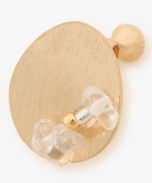 Afternoon Tea(アフタヌーンティー)の「ラウンドイヤリング(イヤリング・レディース・ピンク/クリア・ONE SIZE)」の3枚目の写真