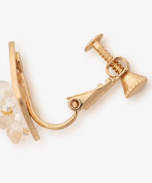 Afternoon Tea(アフタヌーンティー)の「ラウンドイヤリング(イヤリング・レディース・ピンク/クリア・ONE SIZE)」の4枚目の写真