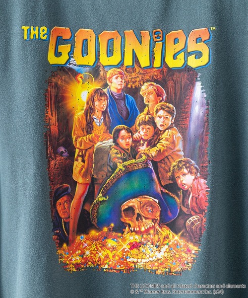 UNIIT(ユニット)の「【The Goonies/グーニーズ】パウダーブリーチ加工 ビッグシルエットロンT ドロップショルダー オーバーサイズ ヴィンテージ加工(Tシャツ/カットソー・メンズ・グリーン/ブルー/チャコールグレー・LARGE/MEDIUM)」の20枚目の写真