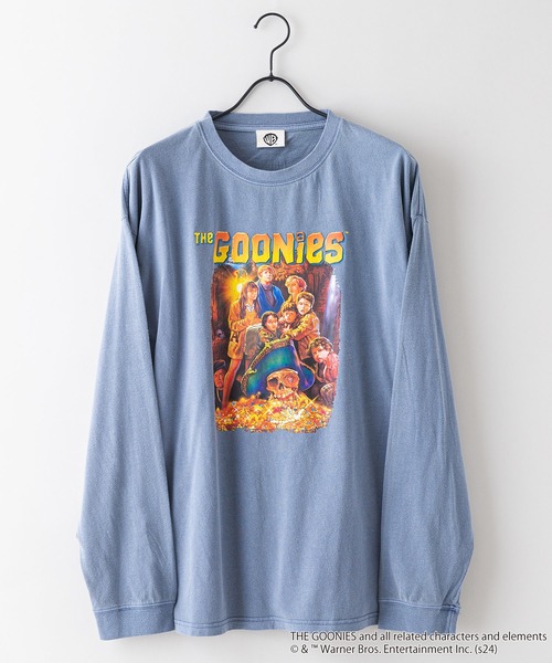 UNIIT(ユニット)の「【The Goonies/グーニーズ】パウダーブリーチ加工 ビッグシルエットロンT ドロップショルダー オーバーサイズ ヴィンテージ加工(Tシャツ/カットソー・メンズ・グリーン/ブルー/チャコールグレー・LARGE/MEDIUM)」の6枚目の写真