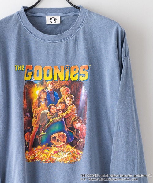 UNIIT(ユニット)の「【The Goonies/グーニーズ】パウダーブリーチ加工 ビッグシルエットロンT ドロップショルダー オーバーサイズ ヴィンテージ加工(Tシャツ/カットソー・メンズ・グリーン/ブルー/チャコールグレー・LARGE/MEDIUM)」の7枚目の写真