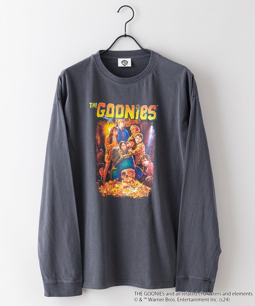 UNIIT(ユニット)の「【The Goonies/グーニーズ】パウダーブリーチ加工 ビッグシルエットロンT ドロップショルダー オーバーサイズ ヴィンテージ加工(Tシャツ/カットソー・メンズ・グリーン/ブルー/チャコールグレー・LARGE/MEDIUM)」の14枚目の写真