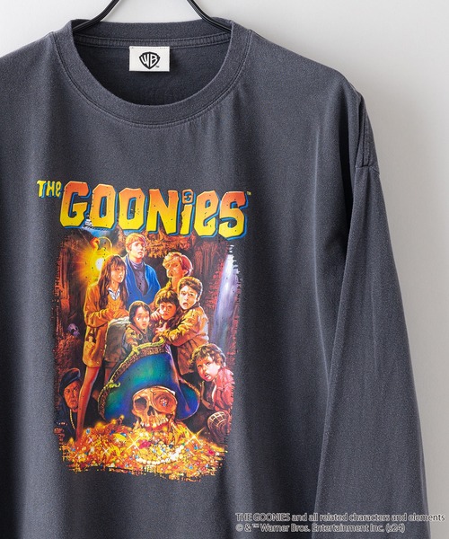 UNIIT(ユニット)の「【The Goonies/グーニーズ】パウダーブリーチ加工 ビッグシルエットロンT ドロップショルダー オーバーサイズ ヴィンテージ加工(Tシャツ/カットソー・メンズ・グリーン/ブルー/チャコールグレー・LARGE/MEDIUM)」の15枚目の写真