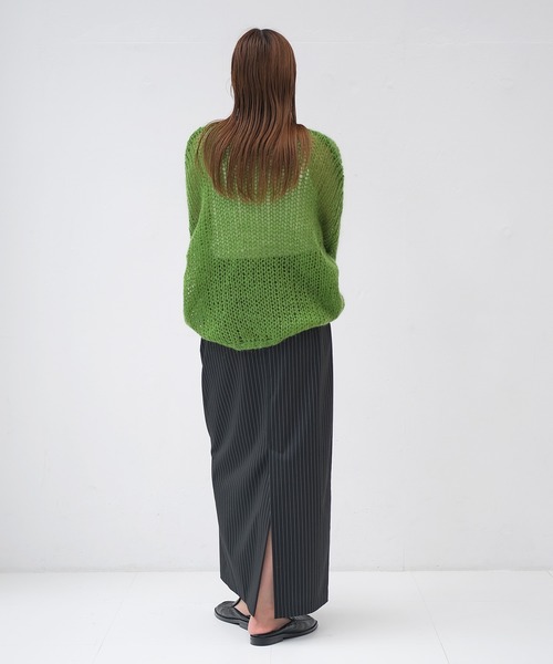 AKTE（アクテ）の「Iラインロージースカート（スカート・レディース・ブラック系/ブラック/グレー系・1/2/2T）」の6枚目の写真