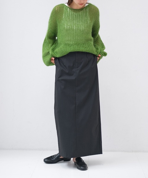 AKTE（アクテ）の「Iラインロージースカート（スカート・レディース・ブラック系/ブラック/グレー系・1/2/2T）」の7枚目の写真