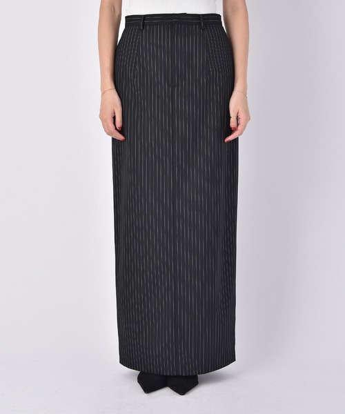 AKTE（アクテ）の「Iラインロージースカート（スカート・レディース・ブラック系/ブラック/グレー系・1/2/2T）」の17枚目の写真