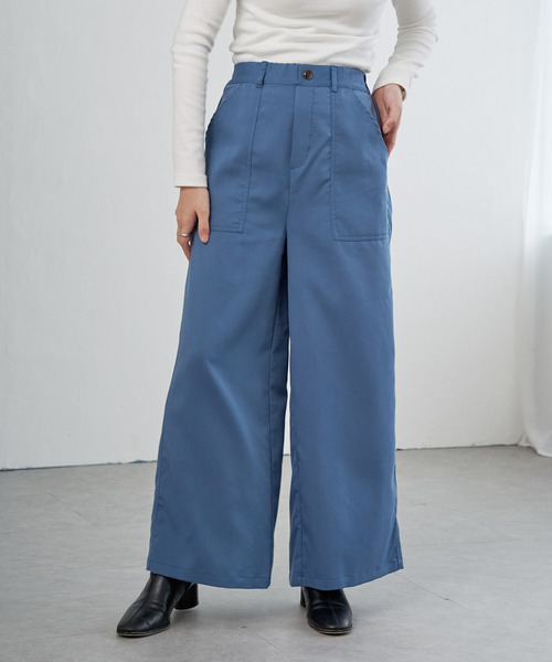 VENCEEXCHANGE(ヴァンスエクスチェンジ)の「RTツイルベイカーパンツ(その他パンツ・レディース・チャコール/ブラック/カーキ/ブルー・M)」の4枚目の写真