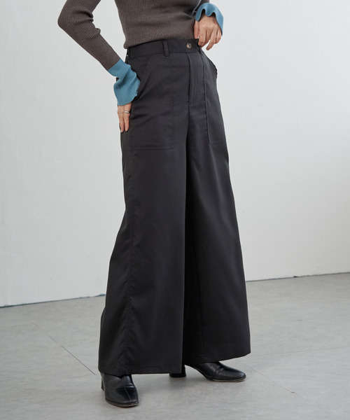 VENCEEXCHANGE(ヴァンスエクスチェンジ)の「RTツイルベイカーパンツ(その他パンツ・レディース・チャコール/ブラック/カーキ/ブルー・M)」の2枚目の写真