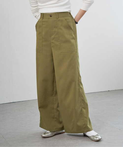 VENCEEXCHANGE(ヴァンスエクスチェンジ)の「RTツイルベイカーパンツ(その他パンツ・レディース・チャコール/ブラック/カーキ/ブルー・M)」の13枚目の写真