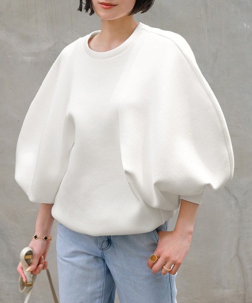 【セール】ダンボールニットドルマンスリーブプルオーバー【洗える】（Tシャツ/カットソー）｜ELFRANK（エルフランク）