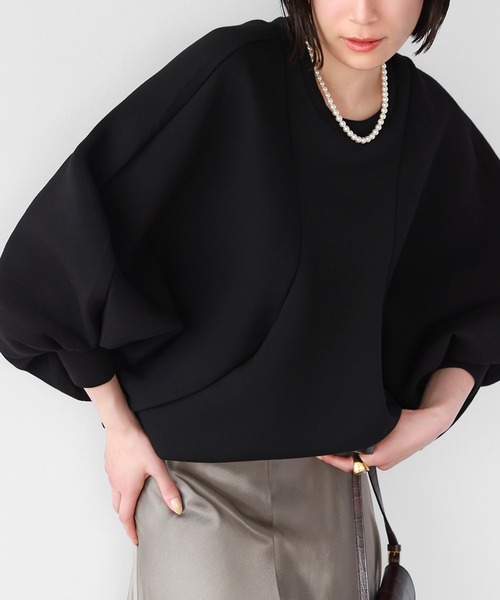 【セール】ダンボールニットドルマンスリーブプルオーバー【洗える】（Tシャツ/カットソー）｜ELFRANK（エルフランク）