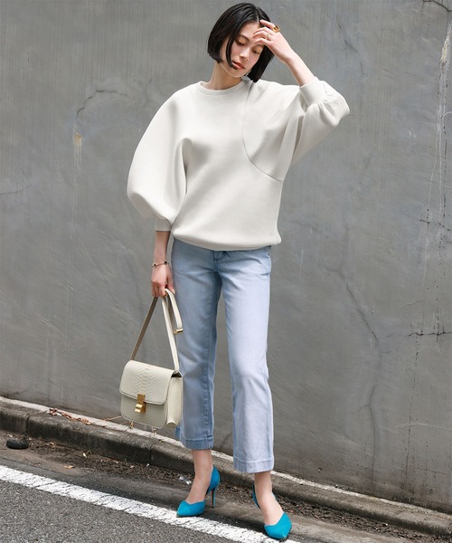 【セール】ダンボールニットドルマンスリーブプルオーバー【洗える】（Tシャツ/カットソー）｜ELFRANK（エルフランク）