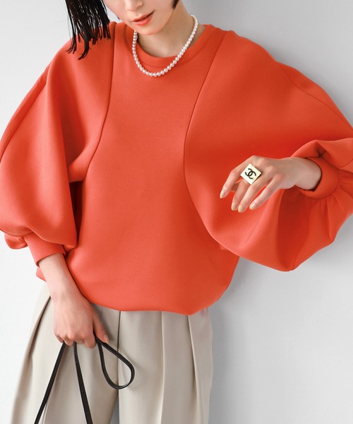 【セール】ダンボールニットドルマンスリーブプルオーバー【洗える】（Tシャツ/カットソー）｜ELFRANK（エルフランク）