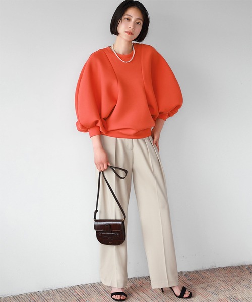 【セール】ダンボールニットドルマンスリーブプルオーバー【洗える】（Tシャツ/カットソー）｜ELFRANK（エルフランク）