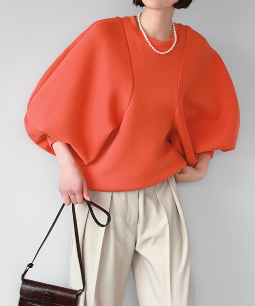 【セール】ダンボールニットドルマンスリーブプルオーバー【洗える】（Tシャツ/カットソー）｜ELFRANK（エルフランク）