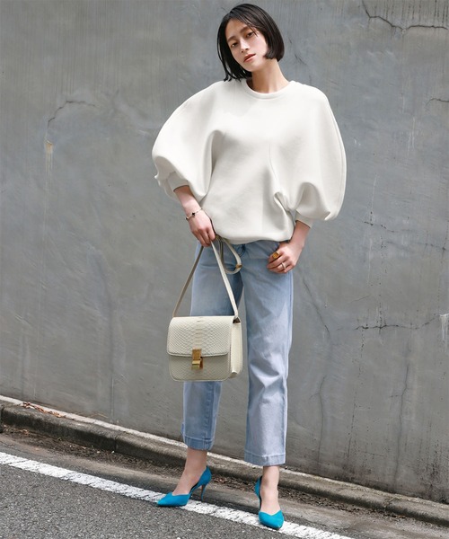 【セール】ダンボールニットドルマンスリーブプルオーバー【洗える】（Tシャツ/カットソー）｜ELFRANK（エルフランク）