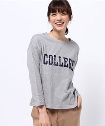 SEVENDAYS=SUNDAY | ＣＯＬＬＥＧＥ　ＯＥ天竺　長袖プルオーバー(Tシャツ/カットソー)